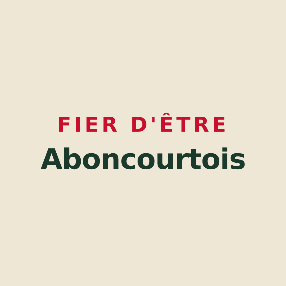 Tote bag « Fier d'être Aboncourtois » — design pour Aboncourt