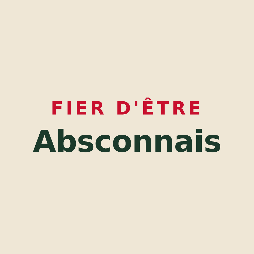 Tote bag « Fier d'être Absconnais » — design pour Abscon