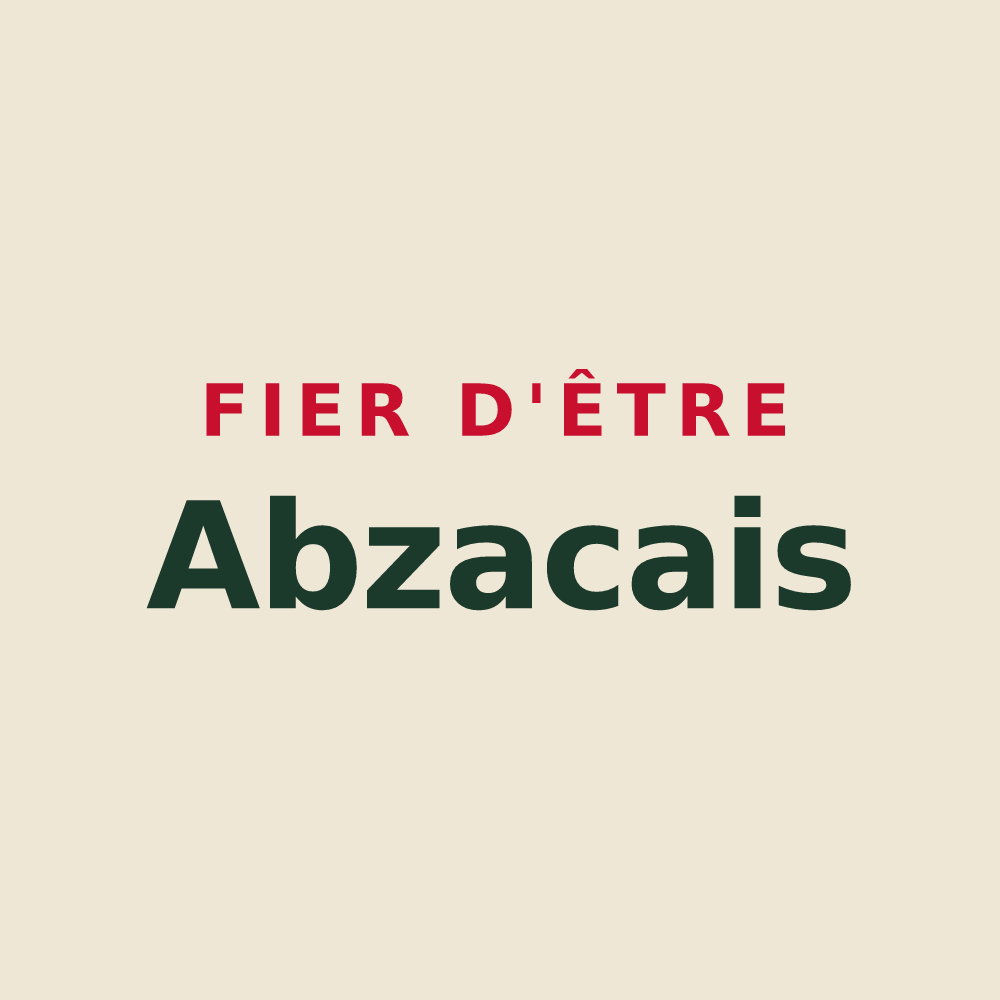 Tote bag « Fier d'être Abzacais » — design pour Abzac
