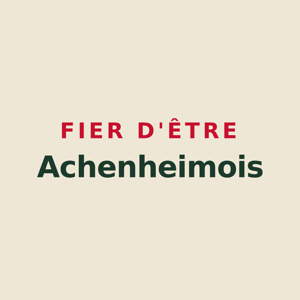 Tote bag « Fier d'être Achenheimois » — design pour Achenheim