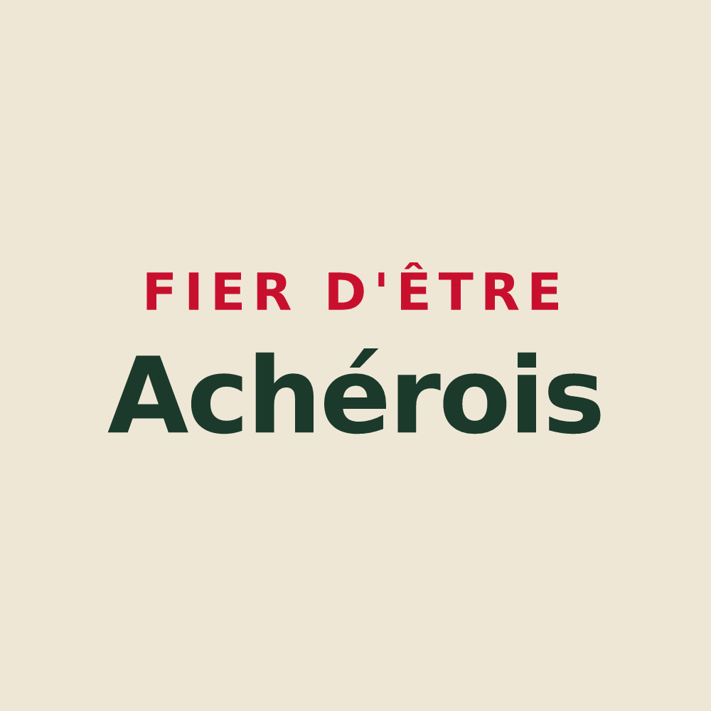 Tote bag « Fier d'être Achérois » — design pour Achères