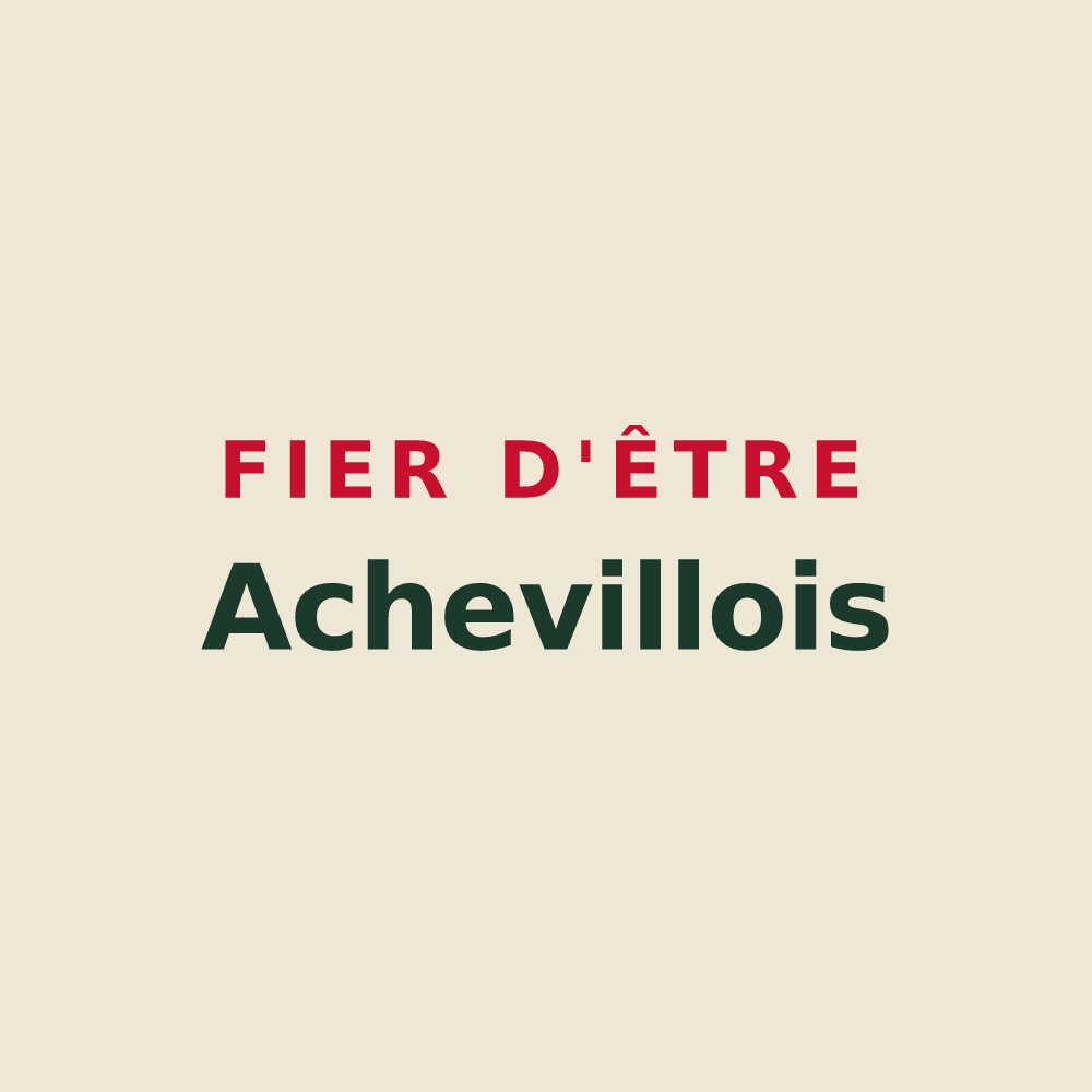 Tote bag « Fier d'être Achevillois » — design pour Acheville
