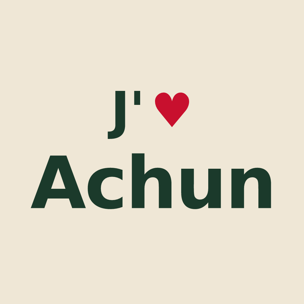 Tote bag personnalisé Achun — design J'aime Achun