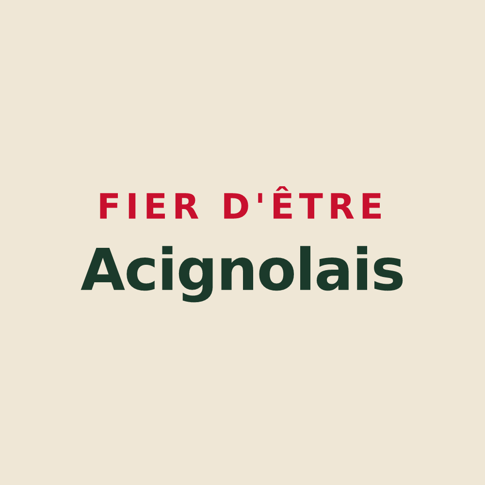 Tote bag « Fier d'être Acignolais » — design pour Acigné