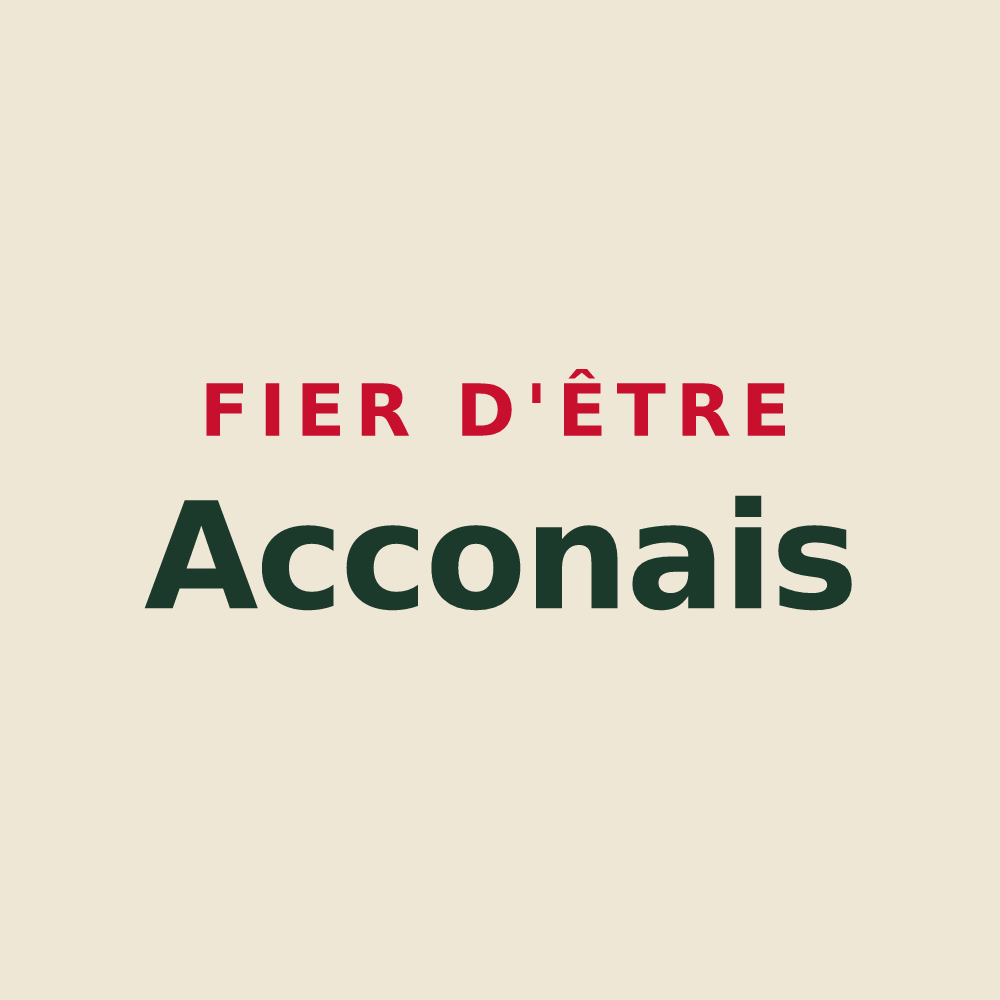 Tote bag « Fier d'être Acconais » — design pour Acon