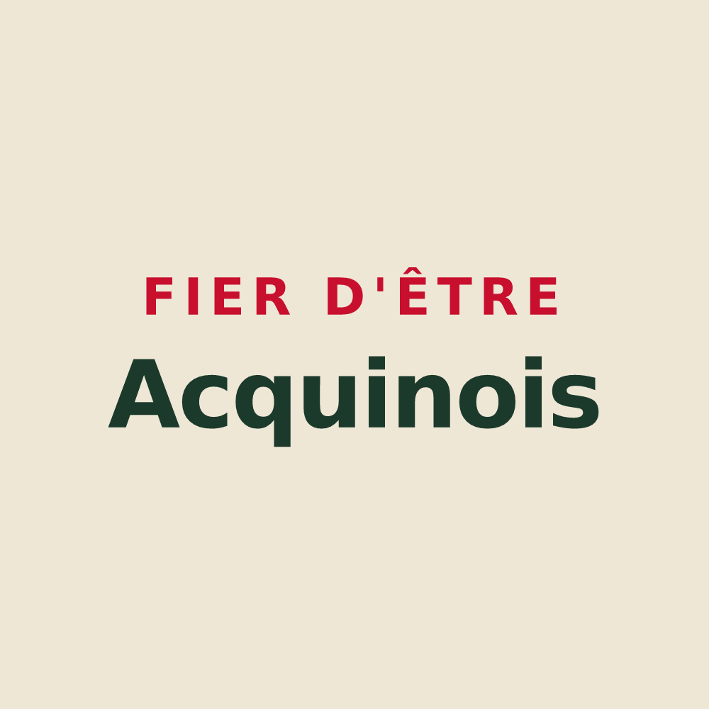 Tote bag « Fier d'être Acquinois » — design pour Acquin-Westbécourt