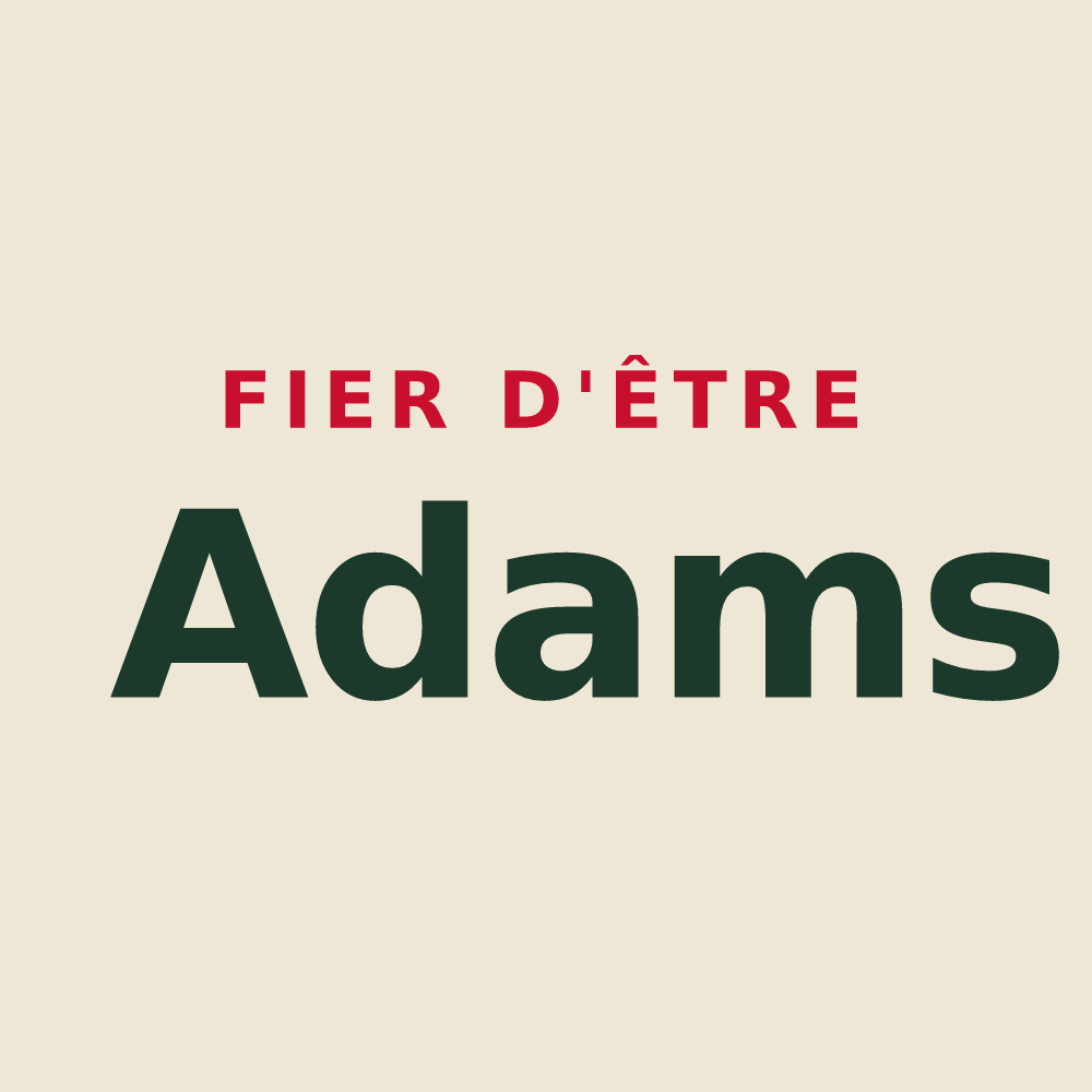 Tote bag « Fier d'être Adams » — design pour Adam-lès-Passavant