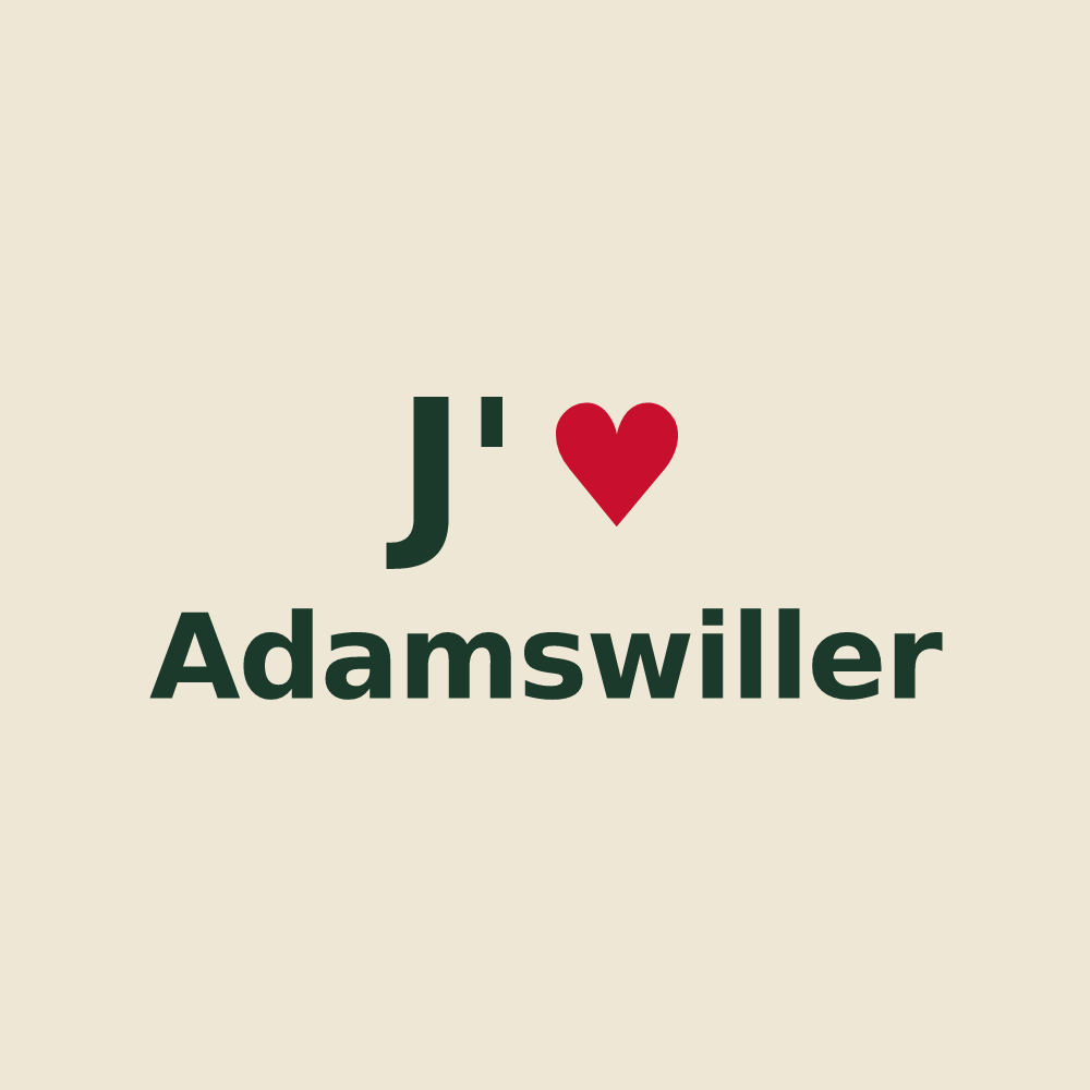 Tote bag personnalisé Adamswiller — design J'aime Adamswiller