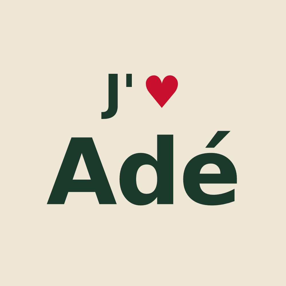 Tote bag personnalisé Adé — design J'aime Adé