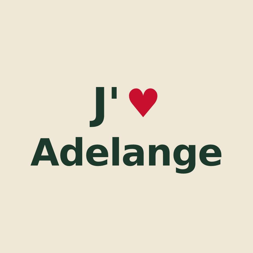 Tote bag personnalisé Adelange — design J'aime Adelange