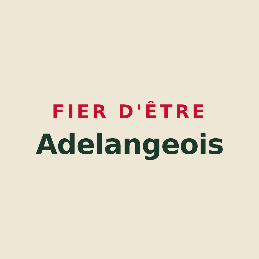 Tote bag « Fier d'être Adelangeois » — design pour Adelange