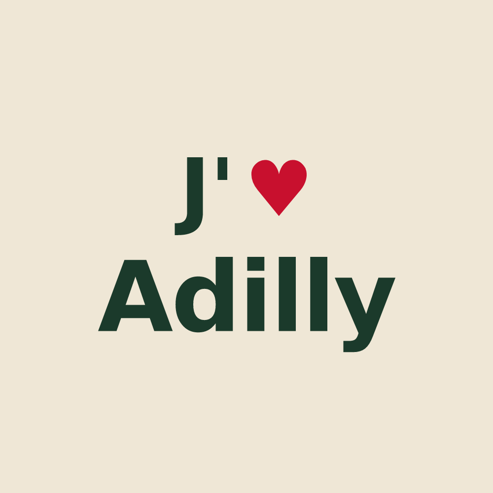 Tote bag personnalisé Adilly — design J'aime Adilly