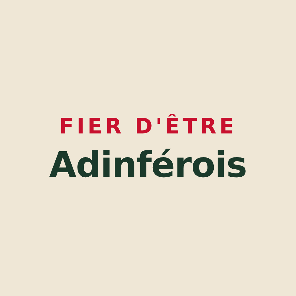 Tote bag « Fier d'être Adinférois » — design pour Adinfer