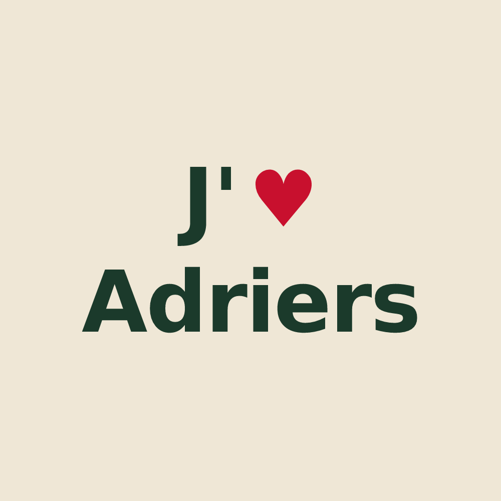 Tote bag personnalisé Adriers — design J'aime Adriers