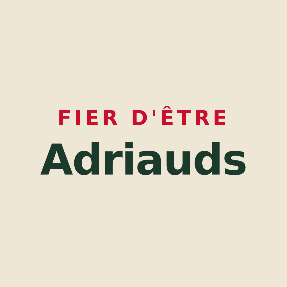Tote bag « Fier d'être Adriauds » — design pour Adriers