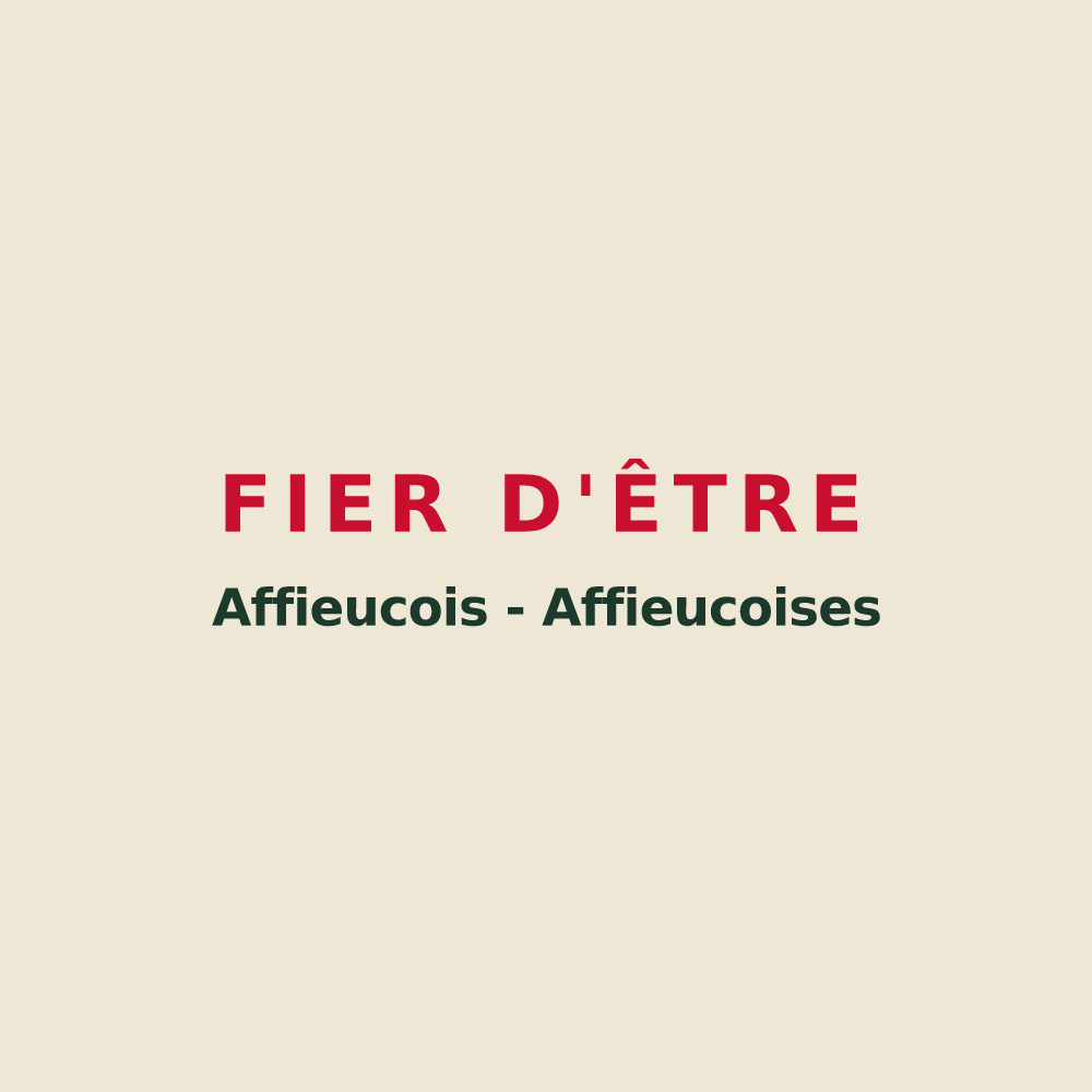 Tote bag « Fier d'être Affieucois - Affieucoises » — design pour Affieux