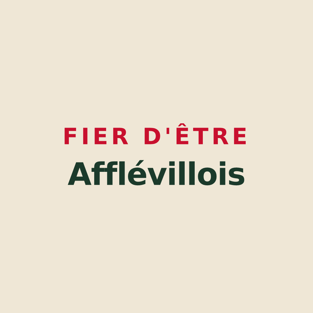 Tote bag « Fier d'être Afflévillois » — design pour Affléville