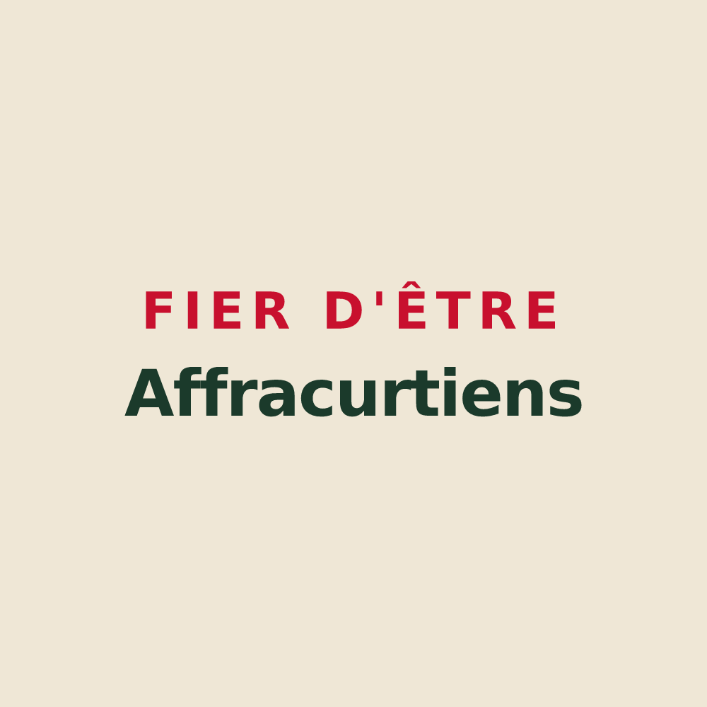 Tote bag « Fier d'être Affracurtiens » — design pour Affracourt