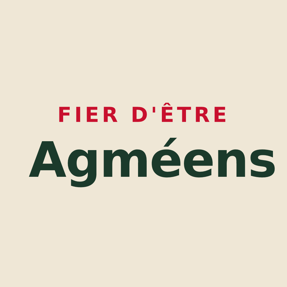 Tote bag « Fier d'être Agméens » — design pour Agmé
