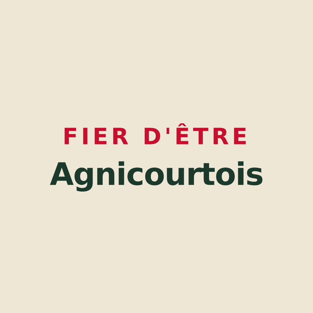 Tote bag « Fier d'être Agnicourtois » — design pour Agnicourt-et-Séchelles