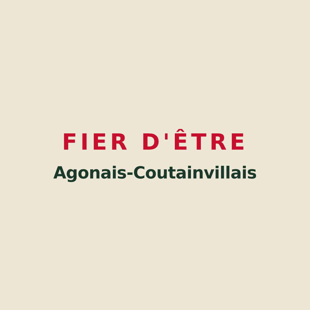 Tote bag « Fier d'être Agonais-Coutainvillais » — design pour Agon-Coutainville