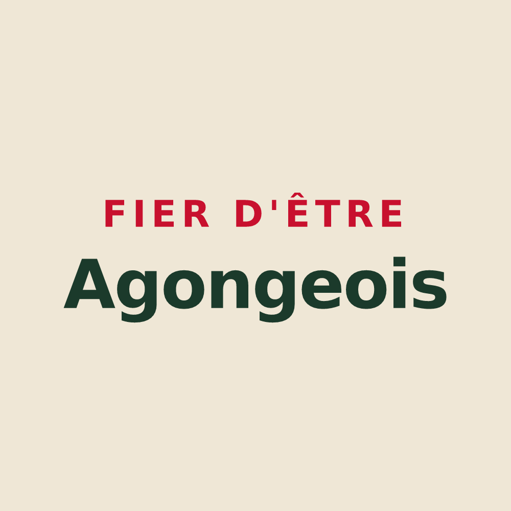Tote bag « Fier d'être Agongeois » — design pour Agonges