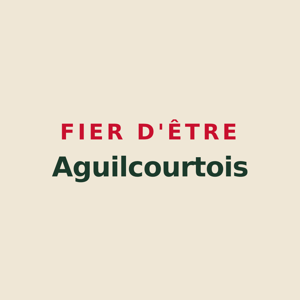 Tote bag « Fier d'être Aguilcourtois » — design pour Aguilcourt