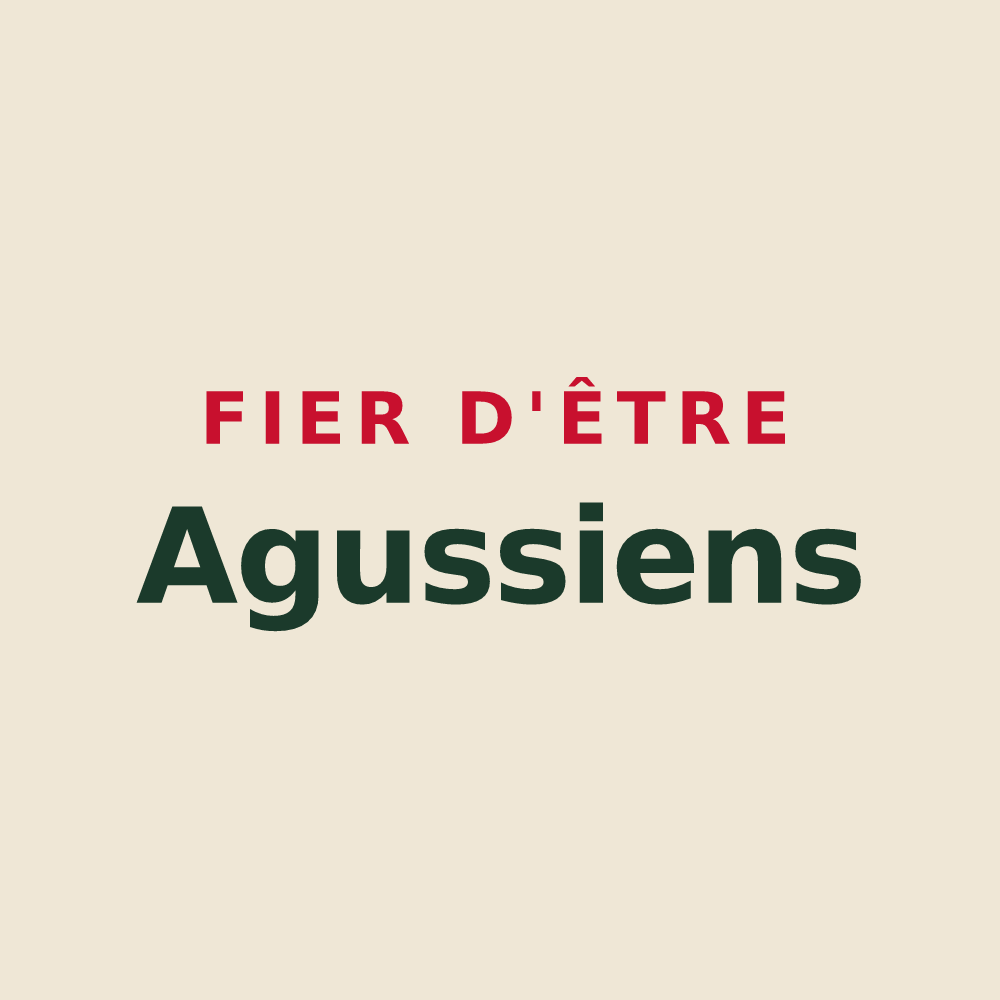 Tote bag « Fier d'être Agussiens » — design pour Aguts