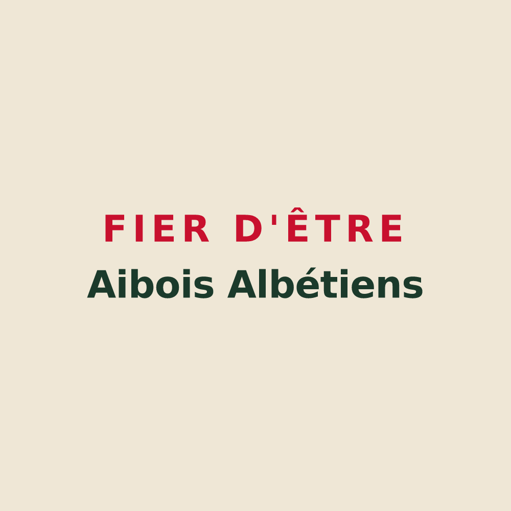 Tote bag « Fier d'être Aibois Albétiens » — design pour Aibes