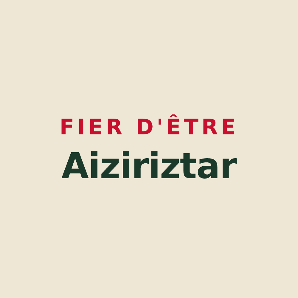 Tote bag « Fier d'être Aiziriztar » — design pour Aïcirits-Camou-Suhast
