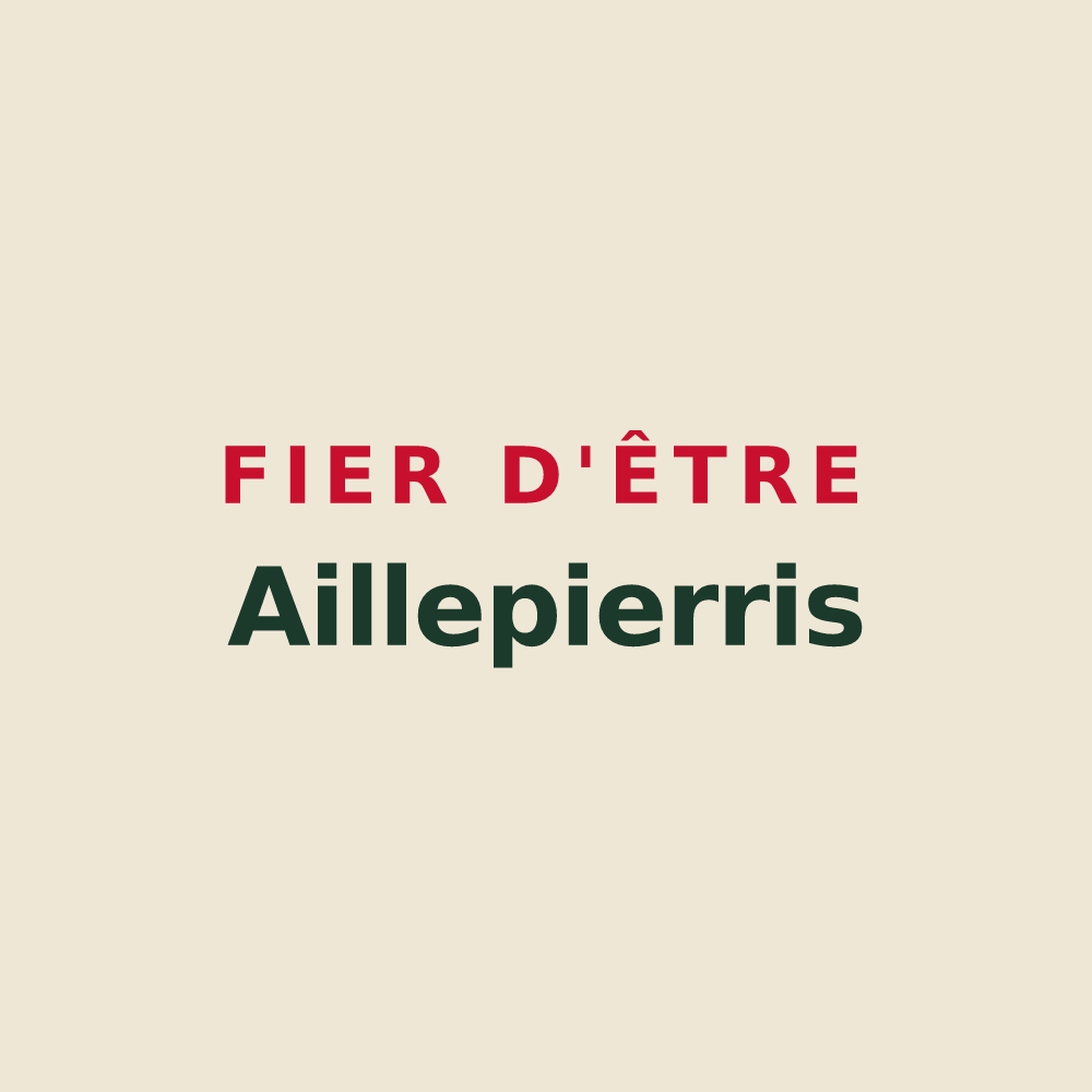 Tote bag « Fier d'être Aillepierris » — design pour Aiglepierre