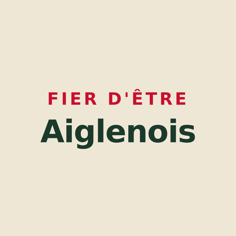 Tote bag « Fier d'être Aiglenois » — design pour Aiglun