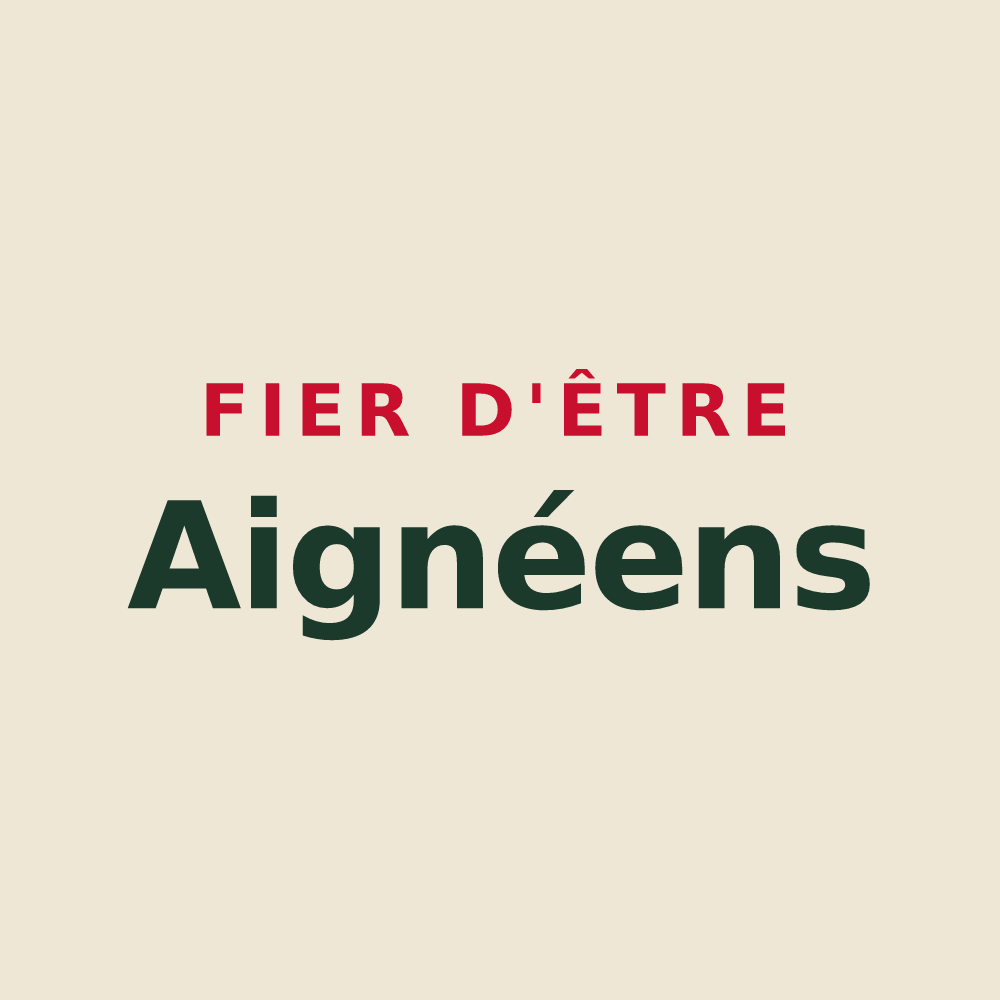 Tote bag « Fier d'être Aignéens » — design pour Aigné