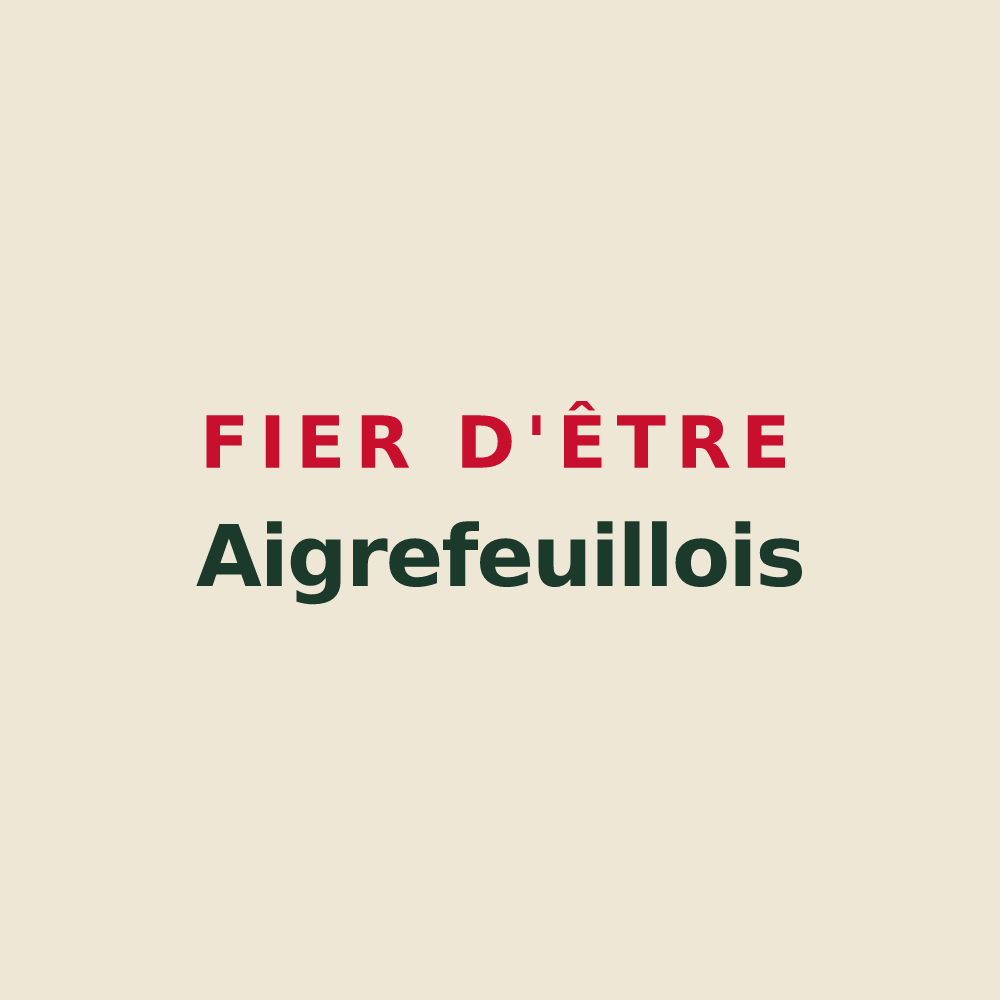 Tote bag « Fier d'être Aigrefeuillois » — design pour Aigrefeuille