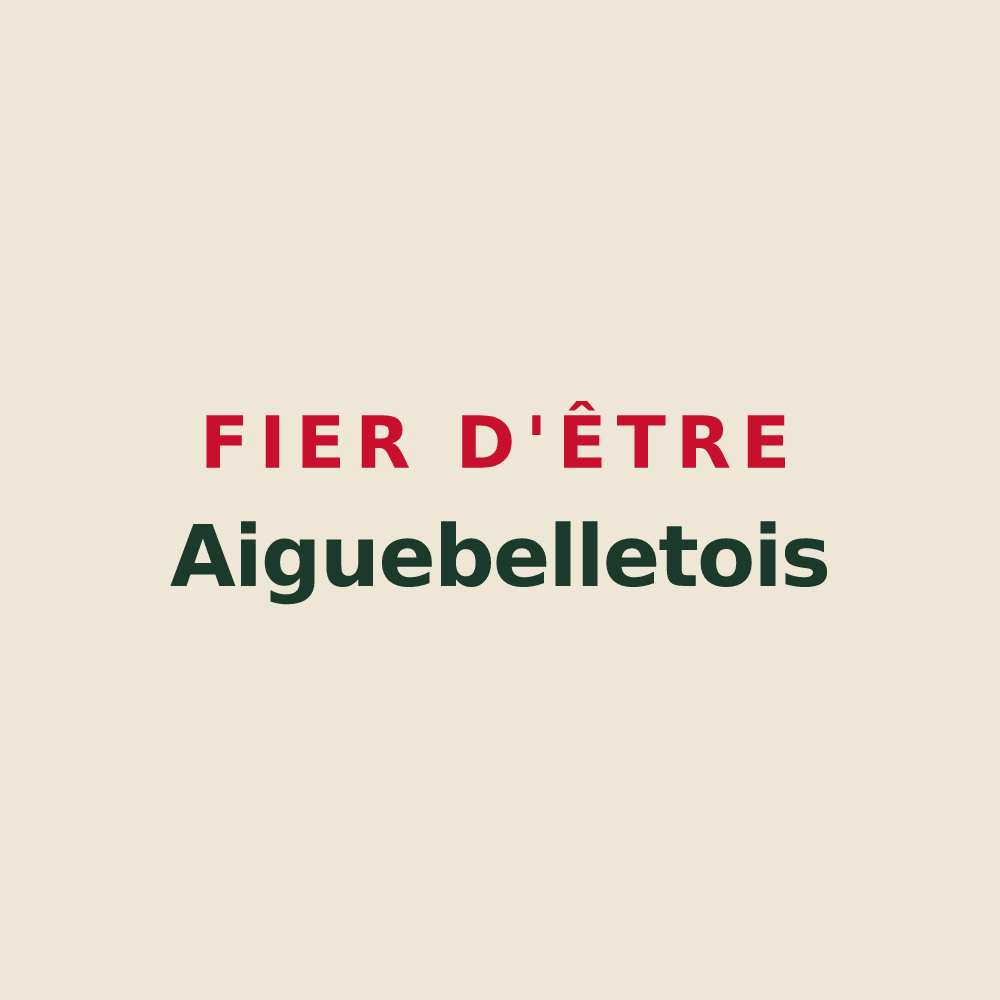 Tote bag « Fier d'être Aiguebelletois » — design pour Aiguebelette-le-Lac