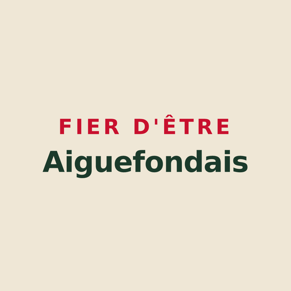 Tote bag « Fier d'être Aiguefondais » — design pour Aiguefonde