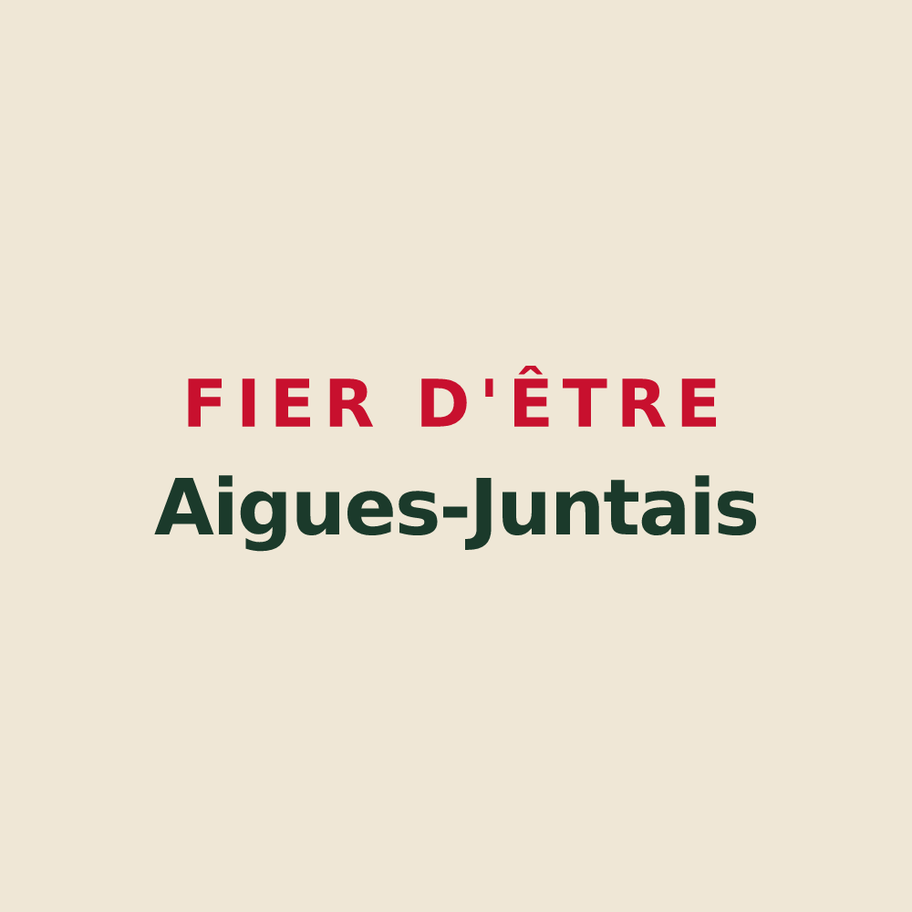 Tote bag « Fier d'être Aigues-Juntais » — design pour Aigues-Juntes