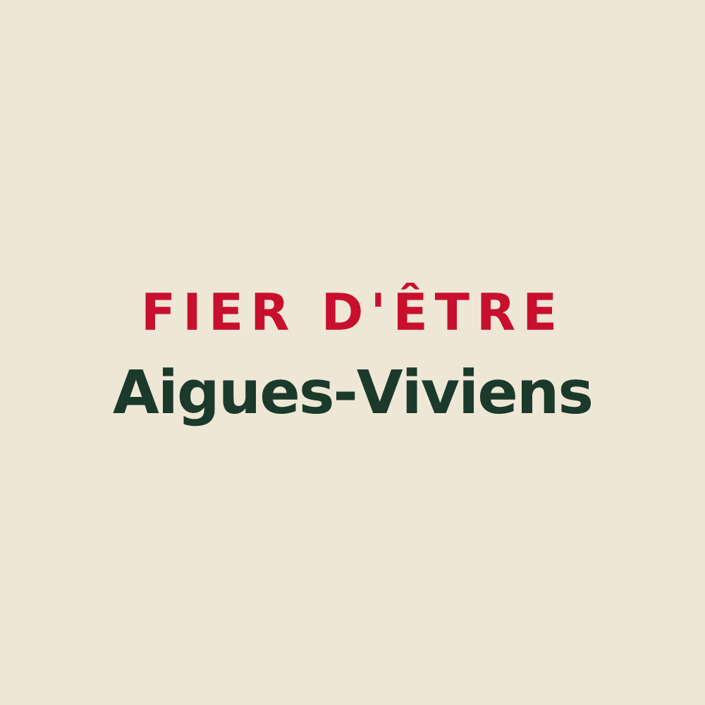 Tote bag « Fier d'être Aigues-Viviens » — design pour Aigues-Vives