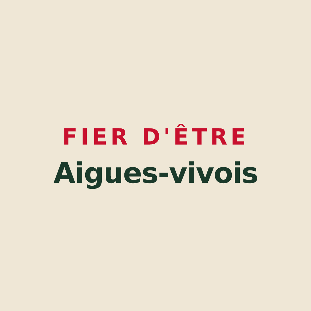 Tote bag « Fier d'être Aigues-vivois » — design pour Aigues-Vives