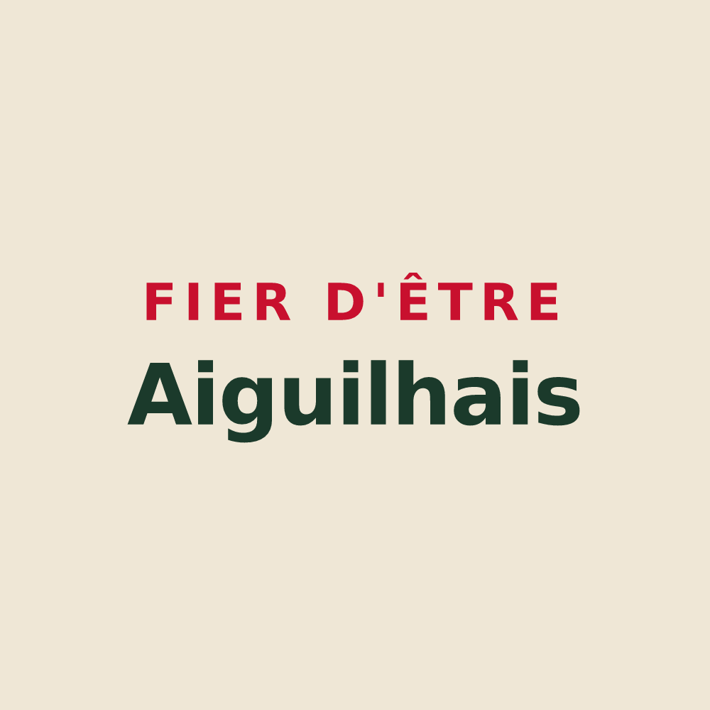 Tote bag « Fier d'être Aiguilhais » — design pour Aiguilhe