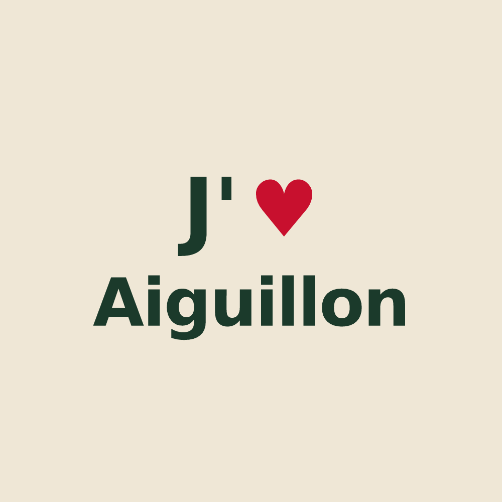 Tote bag personnalisé Aiguillon — design J'aime Aiguillon