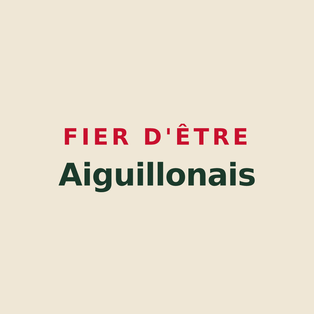 Tote bag « Fier d'être Aiguillonais » — design pour Aiguillon