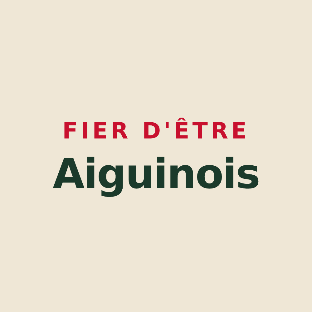 Tote bag « Fier d'être Aiguinois » — design pour Aiguines