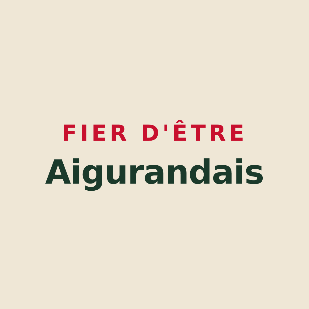 Tote bag « Fier d'être Aigurandais » — design pour Aigurande