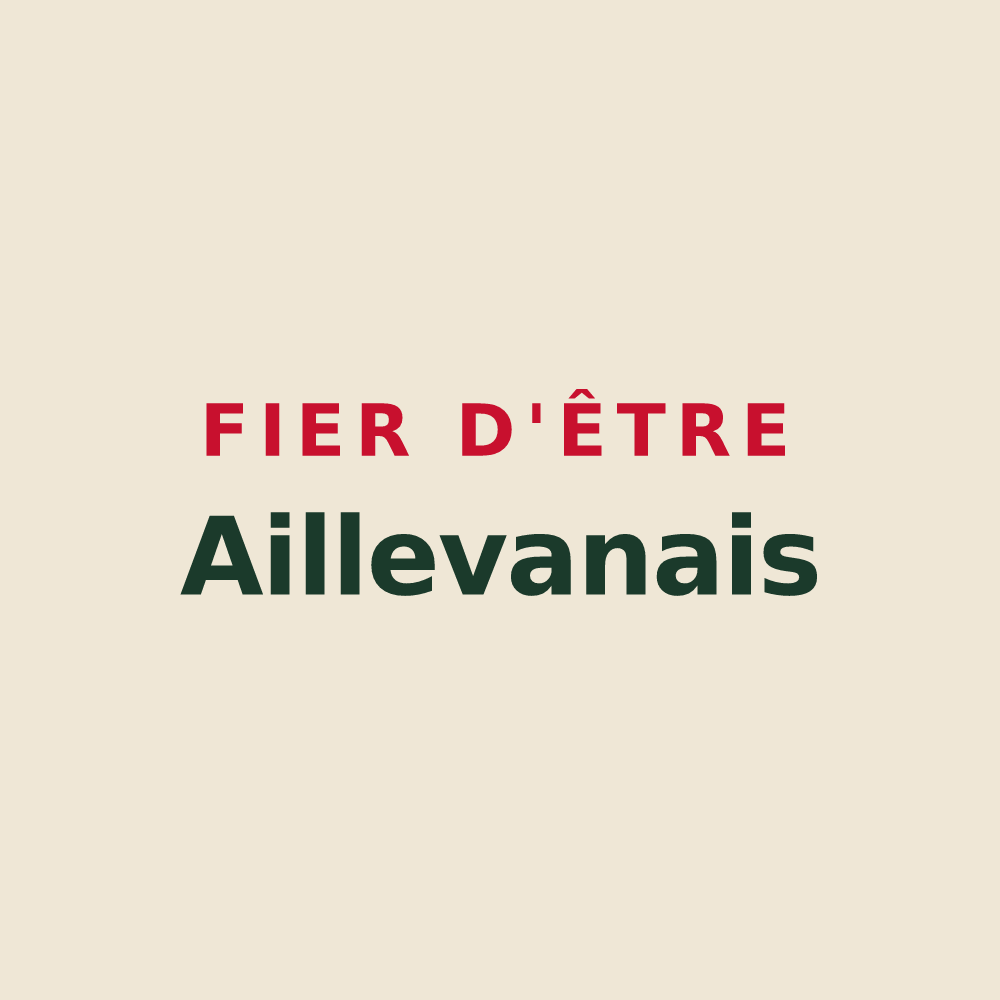 Tote bag « Fier d'être Aillevanais » — design pour Aillevans