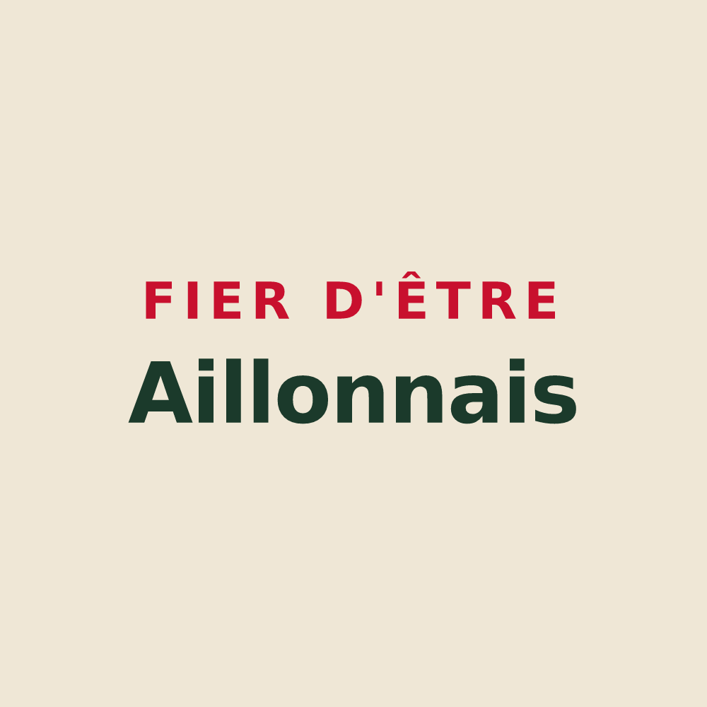Tote bag « Fier d'être Aillonnais » — design pour Aillon-le-Vieux