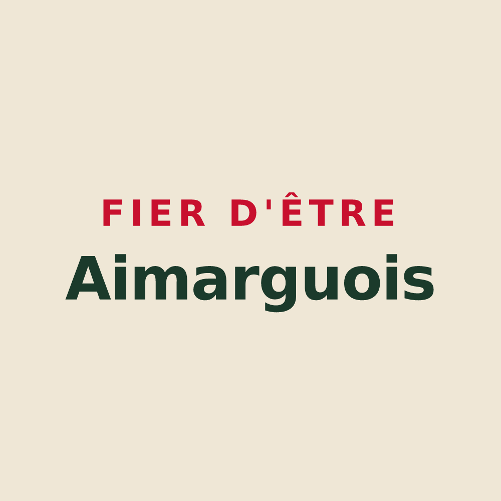 Tote bag « Fier d'être Aimarguois » — design pour Aimargues