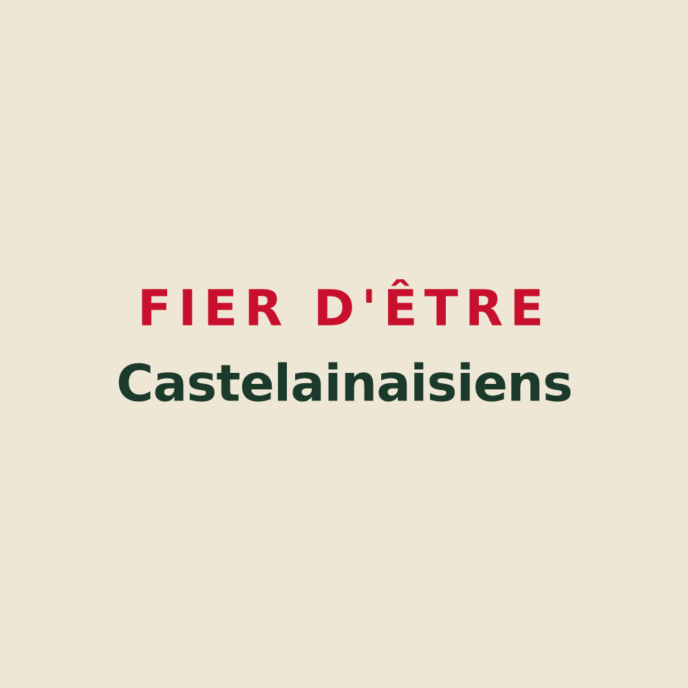 Tote bag « Fier d'être Castelainaisiens » — design pour Ainay-le-Château