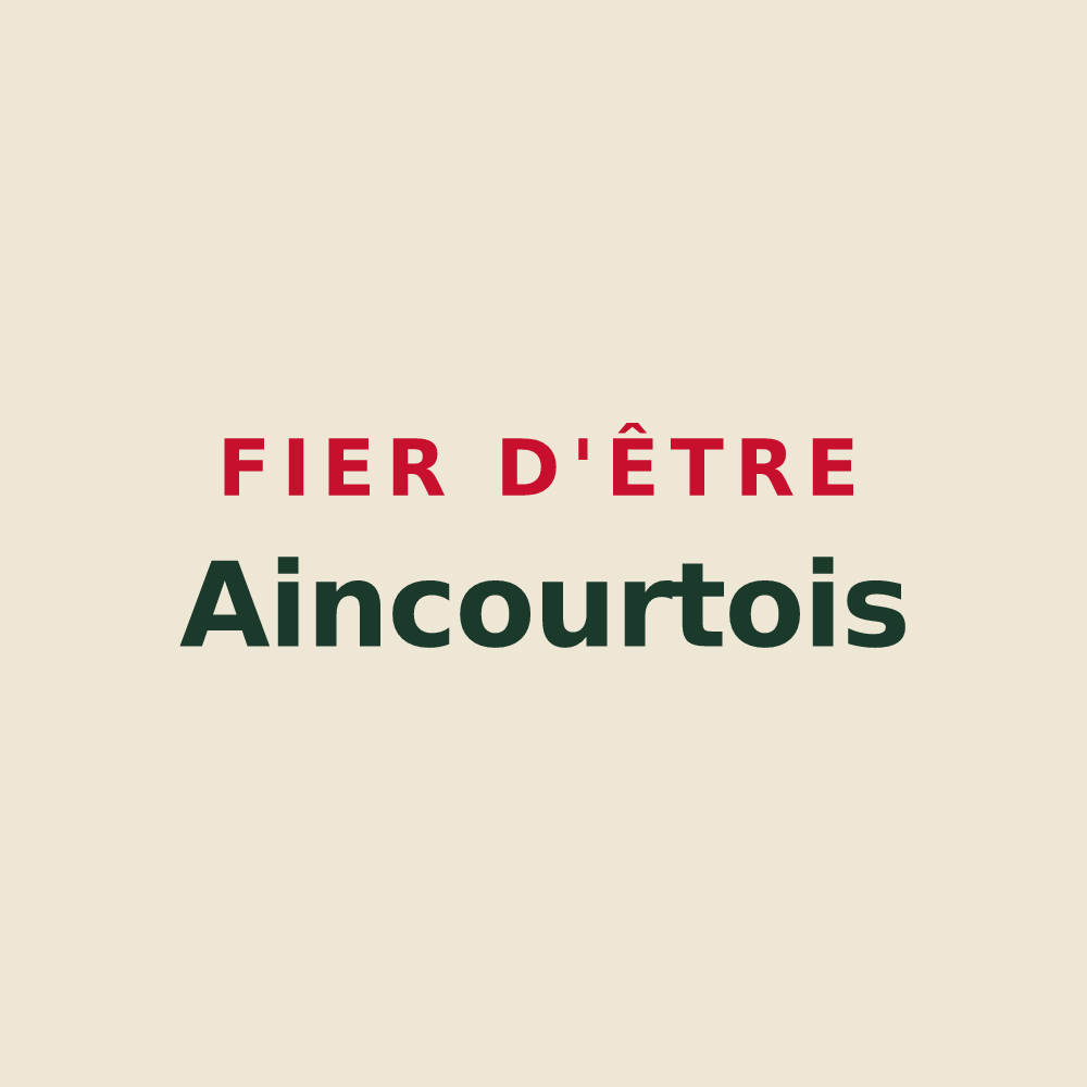 Tote bag « Fier d'être Aincourtois » — design pour Aincourt