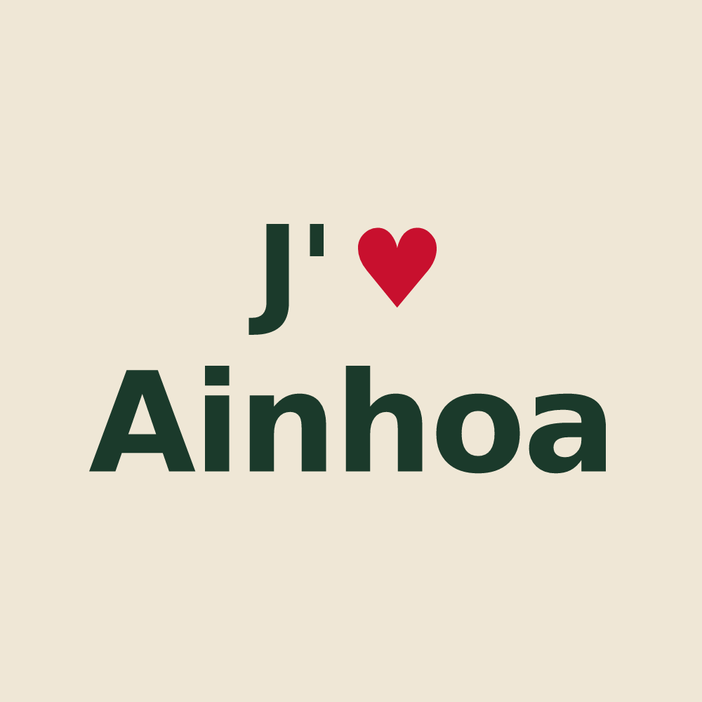 Tote bag personnalisé Ainhoa — design J'aime Ainhoa